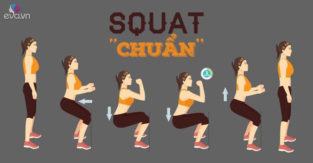 Cách tập squat đúng kỹ thuật