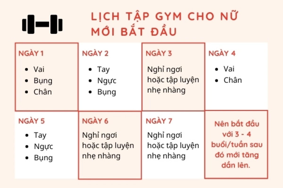Lịch tập chân hiệu quả