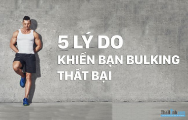 Lỗi thường gặp khi nam tập bulking