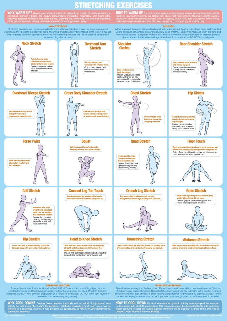 Warm up khác stretching thế nào